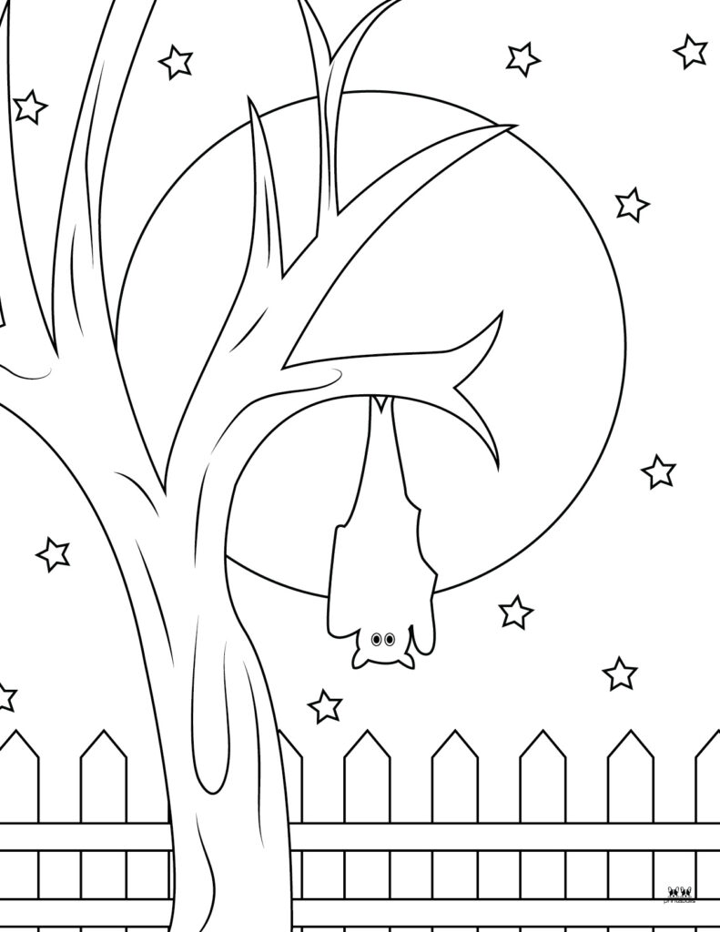 Printable Bat Coloring Page_Page 19