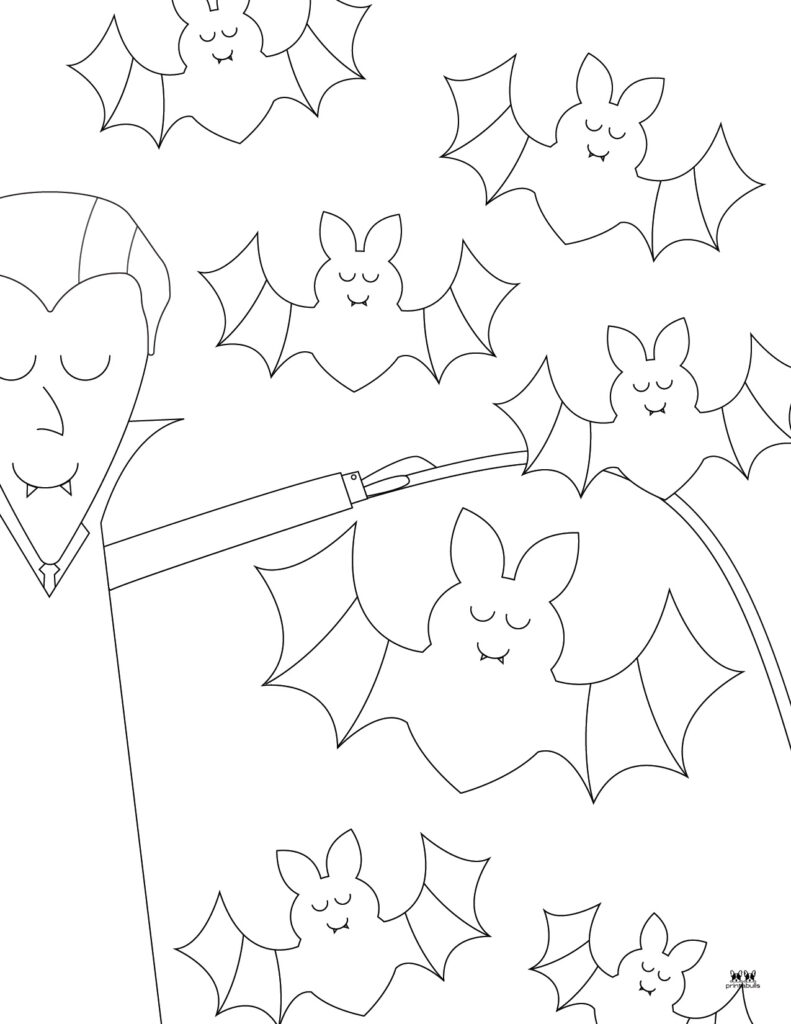Printable Bat Coloring Page_Page 27