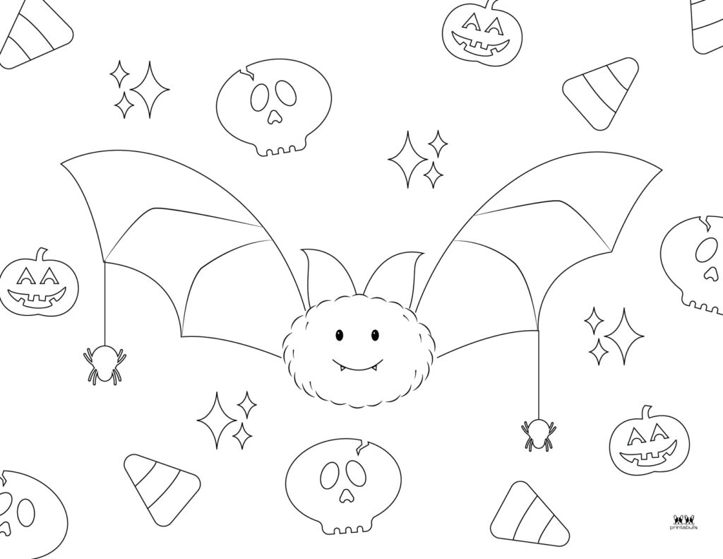 Printable Bat Coloring Page_Page 29