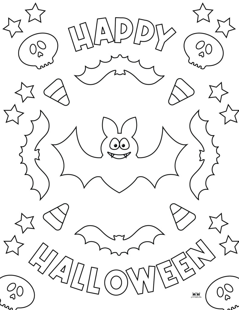 Printable Bat Coloring Page_Page 32