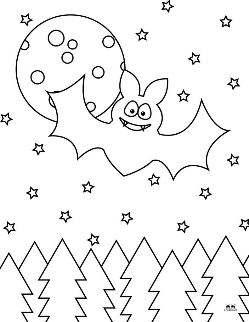 Printable Bat Coloring Page_Page 34