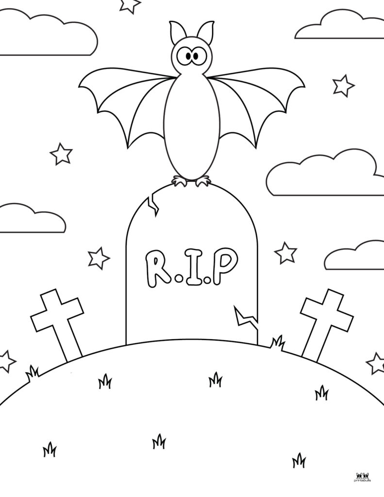 Printable Bat Coloring Page_Page 5