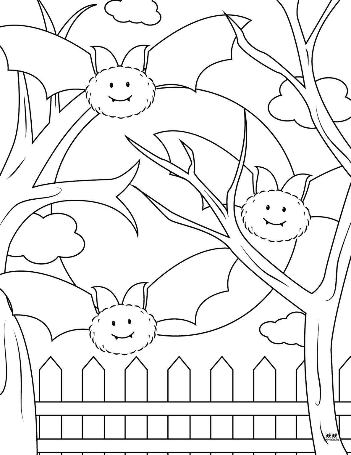 Bat Templates &amp; Coloring Pages - 53 FREE Printables | Printabulls