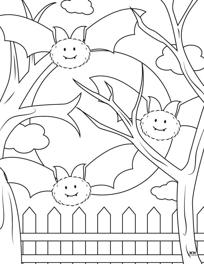 Printable Bat Coloring Page_Page 7