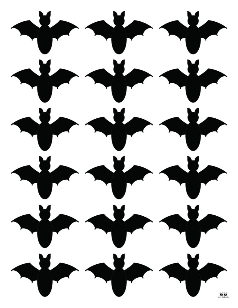 Bat Templates &amp; Coloring Pages - 53 FREE Printables | Printabulls