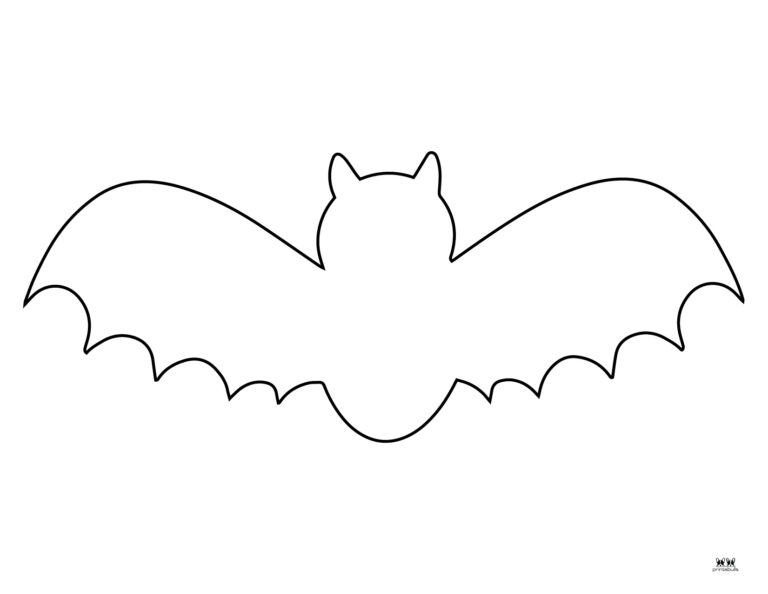 Bat Templates &amp; Coloring Pages - 53 FREE Printables | Printabulls