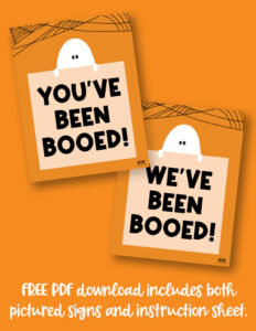 Booed Signs - 25 FREE You've & We've Been Booed Printables | Printabulls