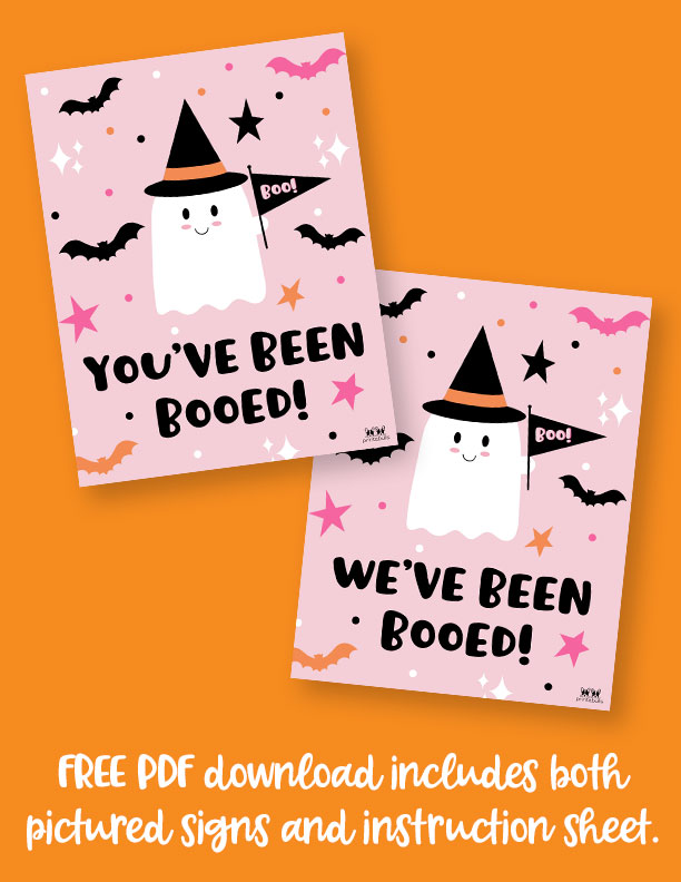 Booed Signs 25 FREE You've & We've Been Booed Printables Printabulls