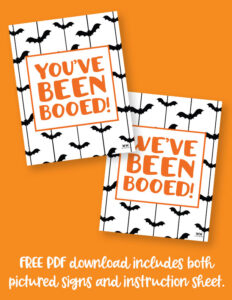 Booed Signs - 25 FREE You've & We've Been Booed Printables | Printabulls