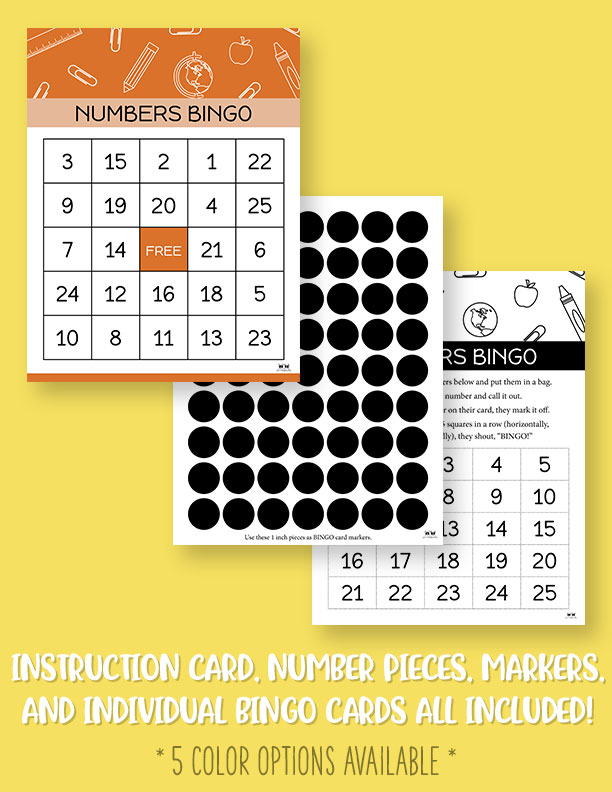 Number Bingo FREE Printable Bingo Cards & Sets Printabulls