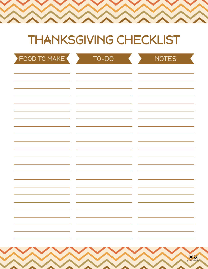 Printable Thanksgiving Checklist-List 9