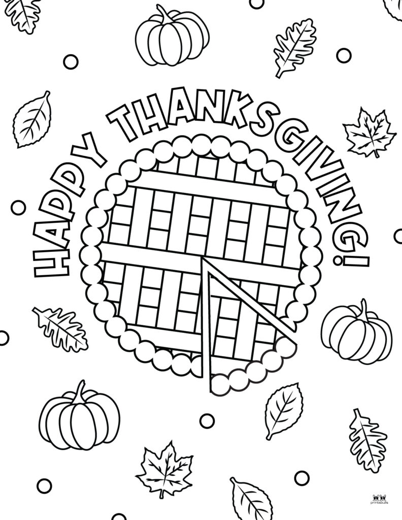 Happy Thanksgiving Coloring Pages   20 FREE Printables   Printabulls