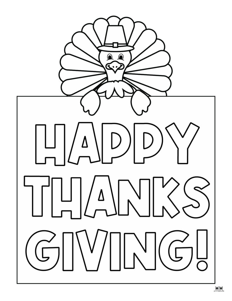 Printable Thanksgiving Coloring Pages-Page 11