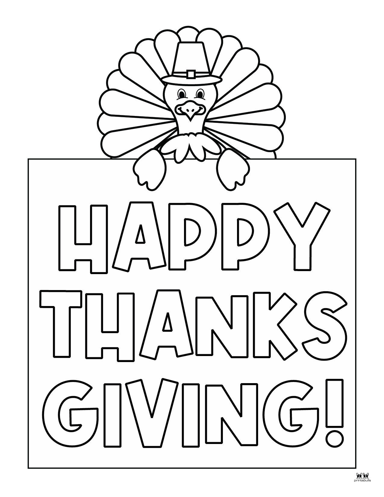 Happy Thanksgiving Coloring Pages 20 FREE Printables Printabulls