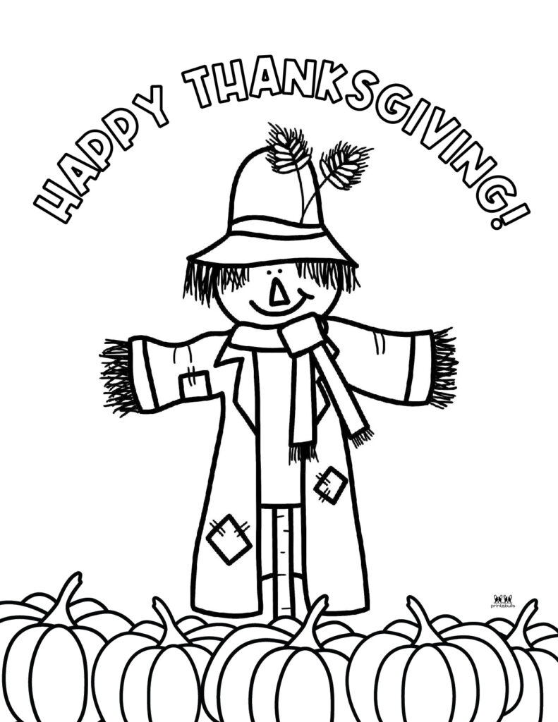 Printable Thanksgiving Coloring Pages-Page 16