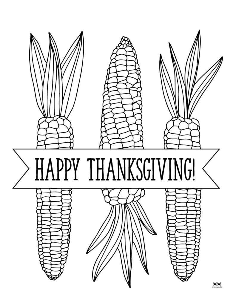 Printable Thanksgiving Coloring Pages-Page 19