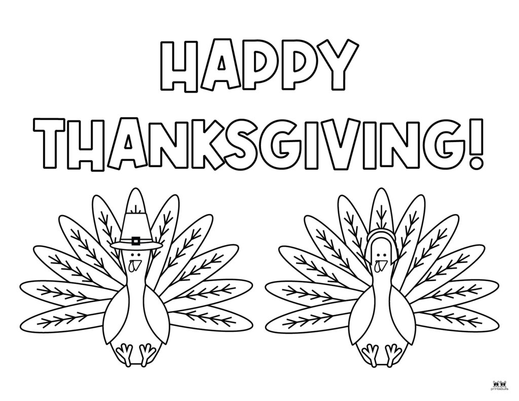 Printable Thanksgiving Coloring Pages-Page 2