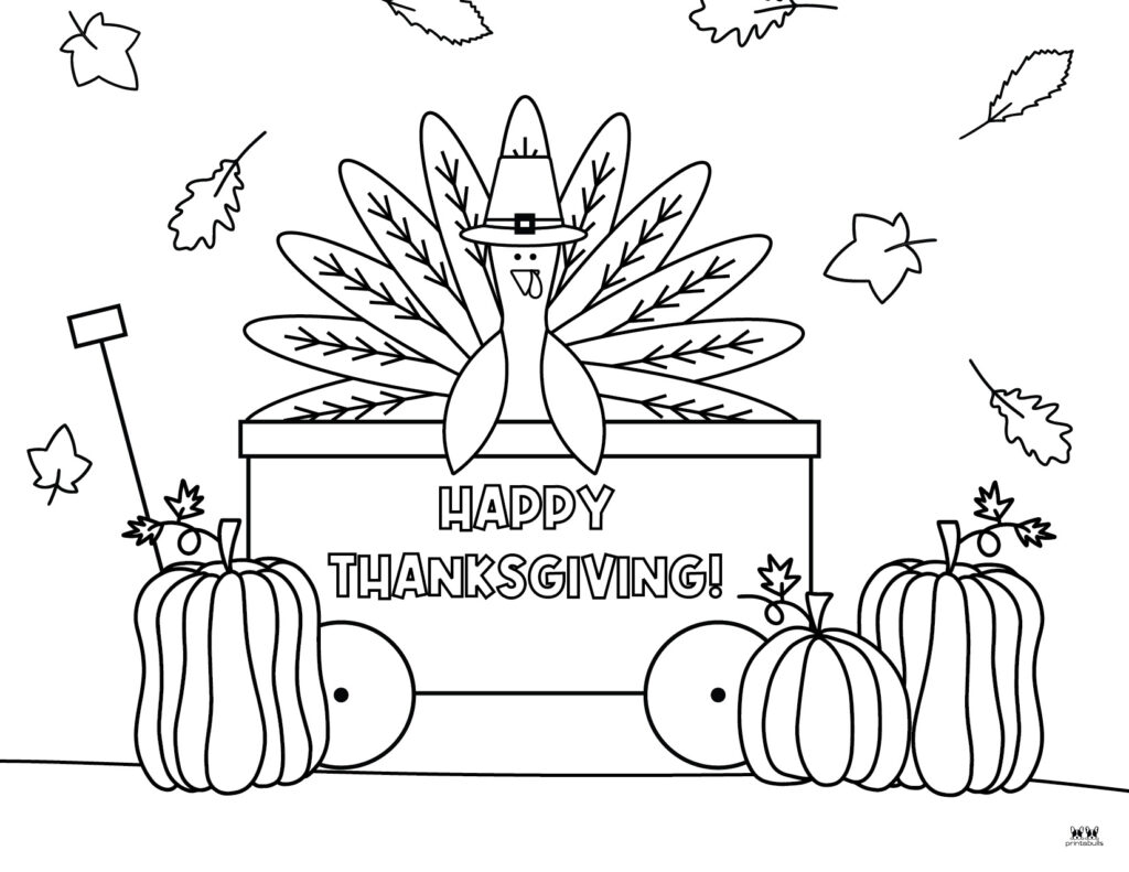 Printable Thanksgiving Coloring Pages-Page 20