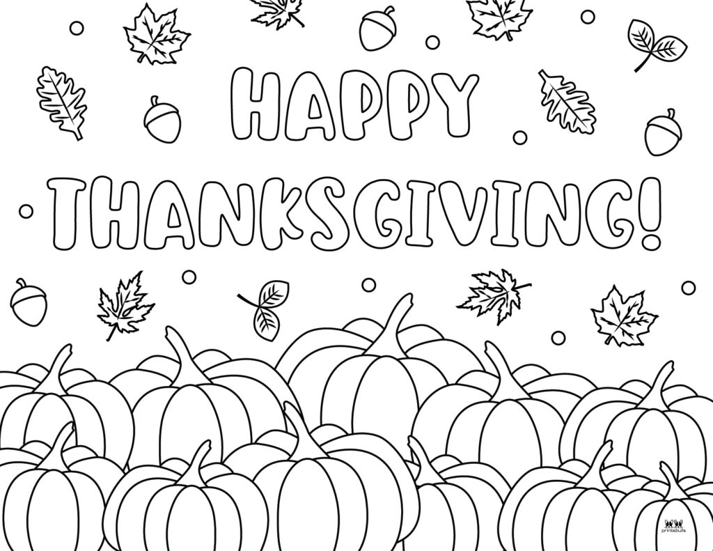Printable Thanksgiving Coloring Pages-Page 6