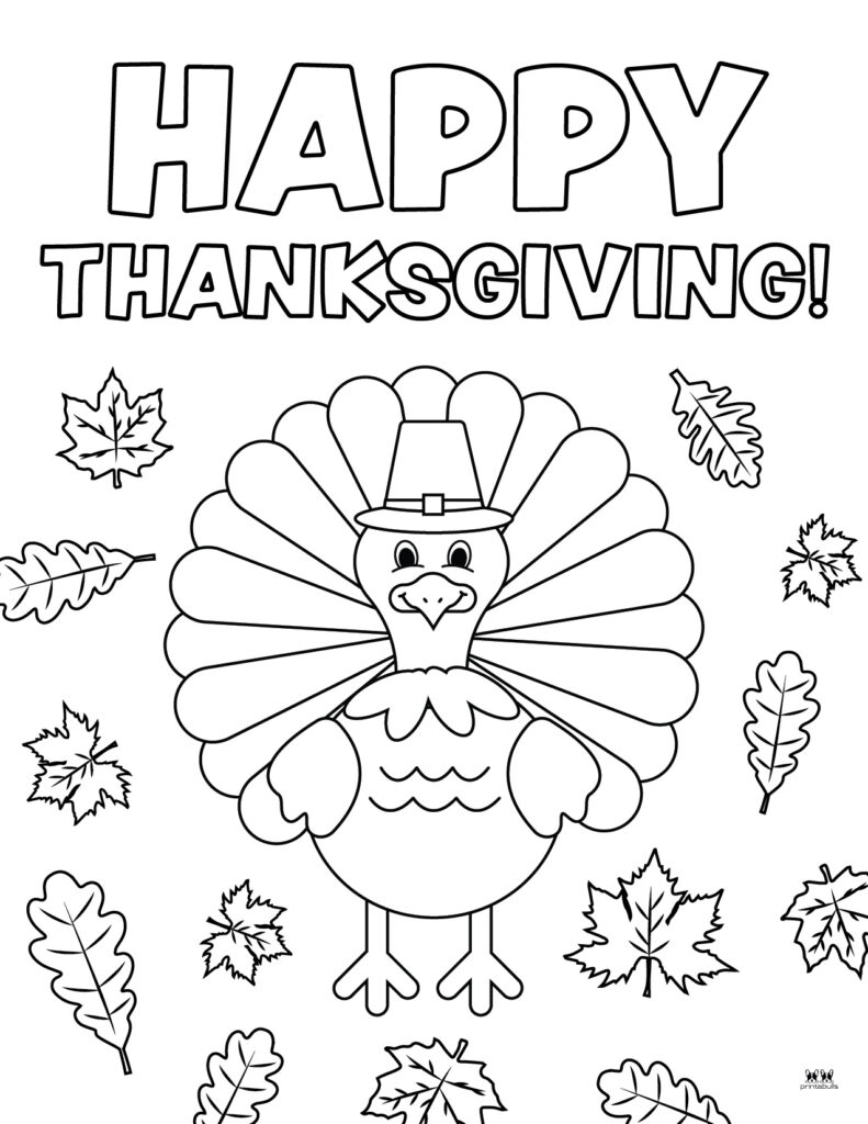 Printable Thanksgiving Coloring Pages-Page 9