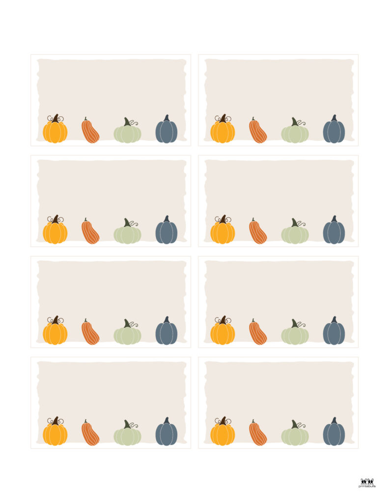 Thanksgiving Place Card Set-Set 1