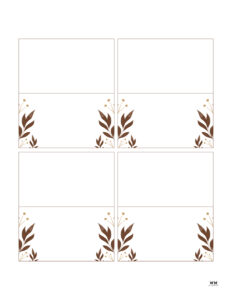 Thanksgiving Place Cards - 15 FREE Printable Sets - PrintaBulk