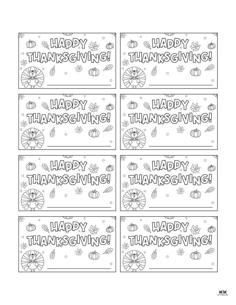 Thanksgiving Place Card Set-Set 11