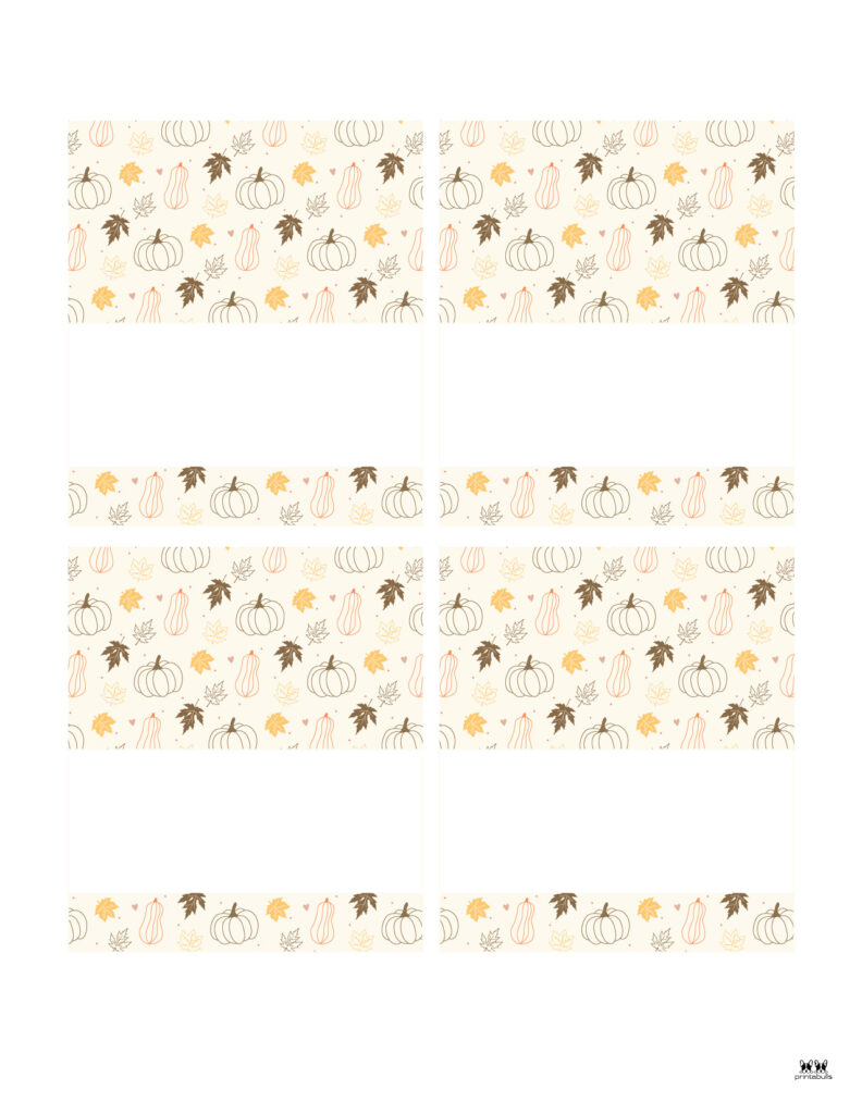 Thanksgiving Place Card Set-Set 2