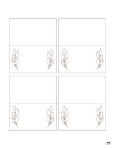 Thanksgiving Place Cards - 15 FREE Printable Sets | Printabulls