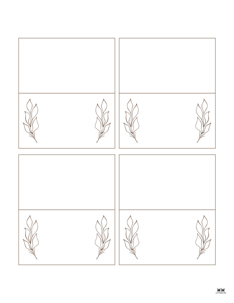 Thanksgiving Place Card Set-Set 6