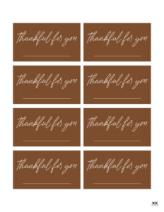 Thanksgiving Place Cards - 15 FREE Printable Sets | Printabulls