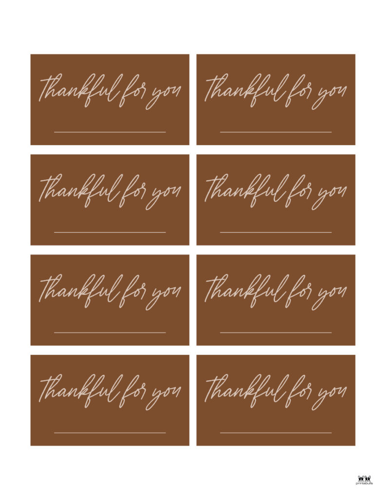 Thanksgiving Place Card Set-Set 7