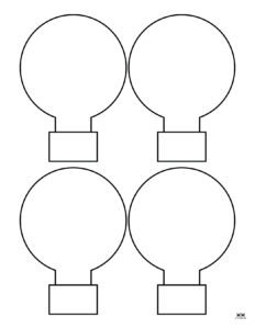 Christmas Light Templates - 25 FREE Printable Pages | Printabulls