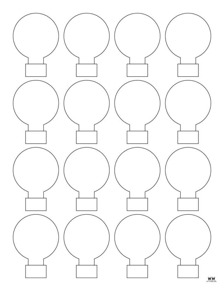 Christmas Light Templates - 25 FREE Printable Pages | Printabulls