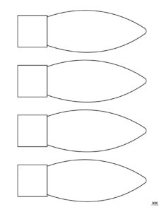 Christmas Light Templates - 25 FREE Printable Pages - PrintaBulk
