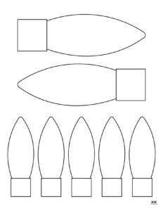 Christmas Light Templates - 25 FREE Printable Pages - PrintaBulk