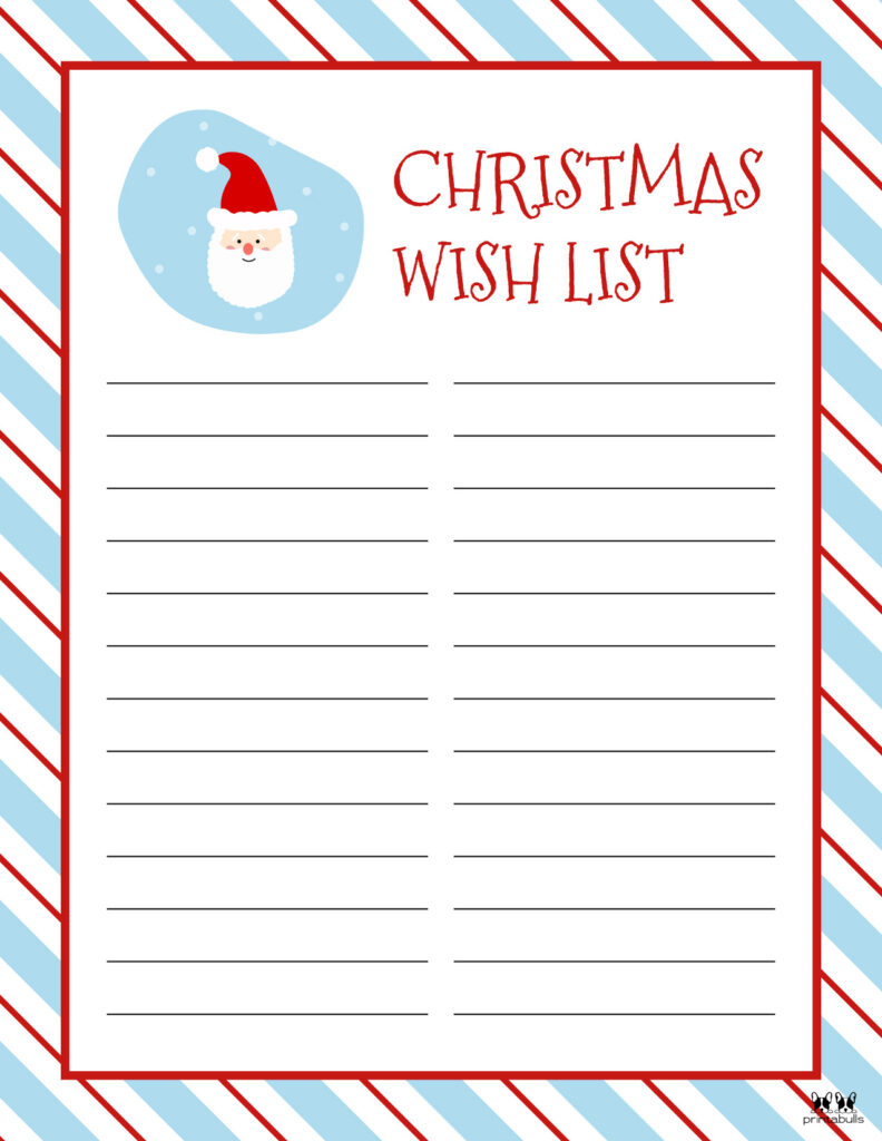 Printable Christmas Lists-List 14