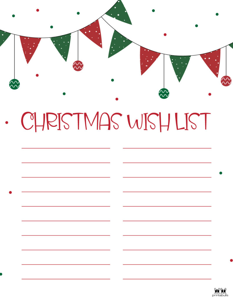 Printable Christmas Lists-List 19