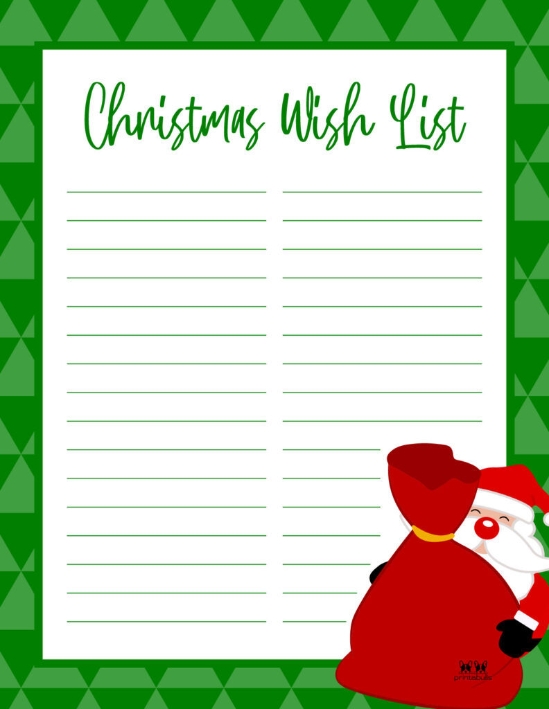 Printable Christmas Lists-List 25
