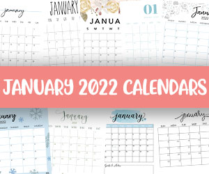printable january 2022 calendars