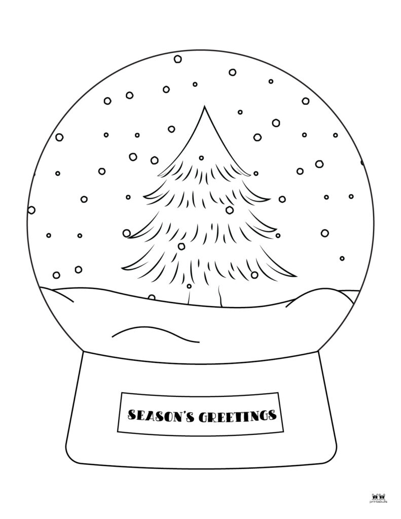 Printable Christmas Tree Coloring Page-Page 14