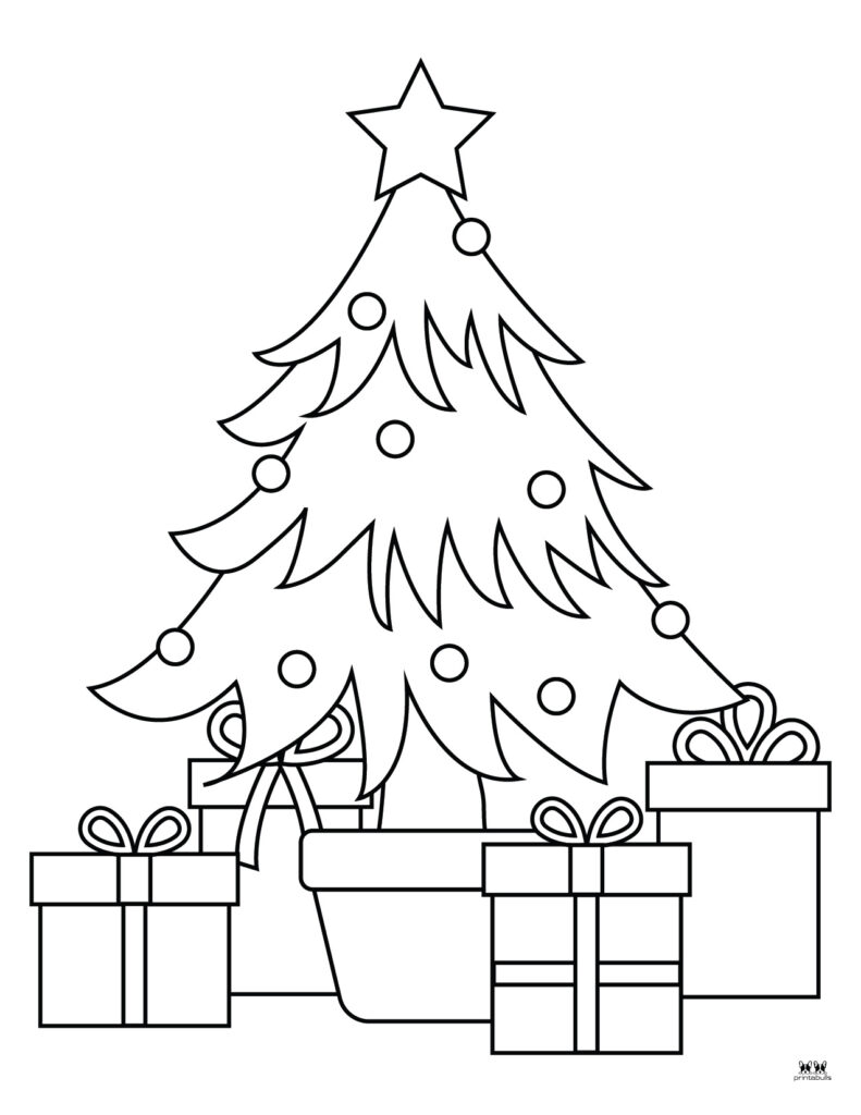 Printable Christmas Tree Coloring Page-Page 2