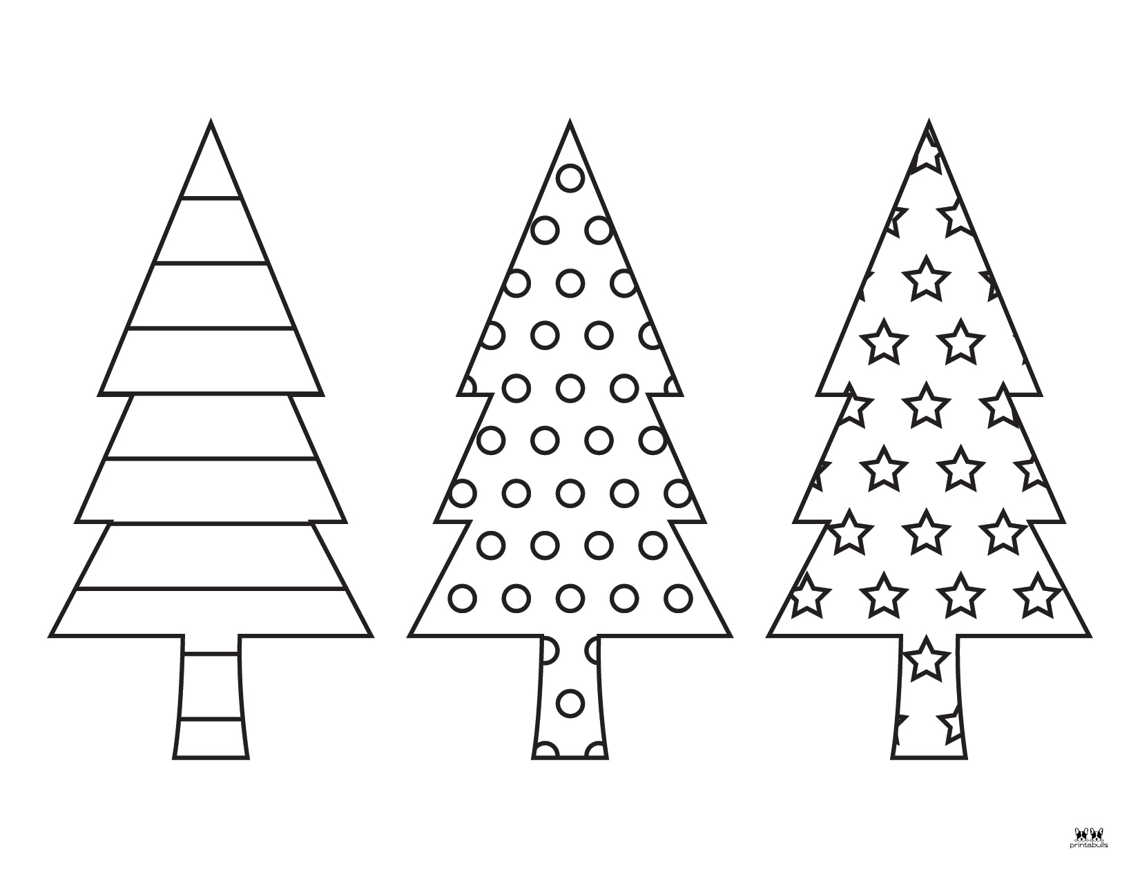 Christmas Tree Coloring Pages & Templates