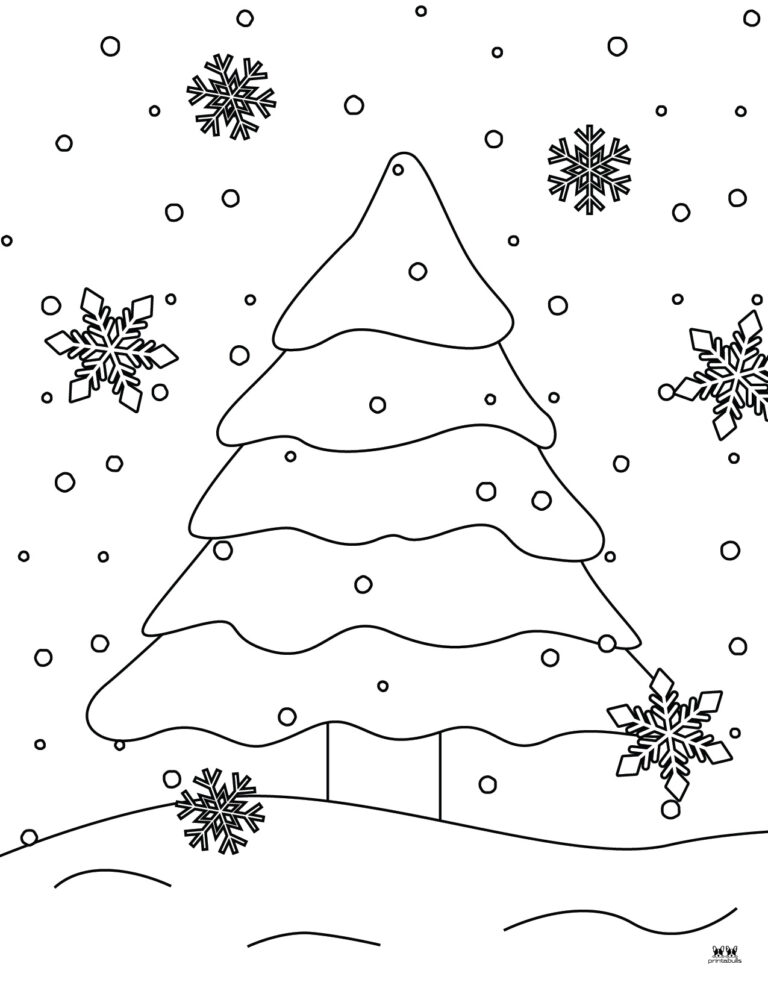 Christmas Tree Coloring Pages &amp; Templates - 22 FREE Printables ...
