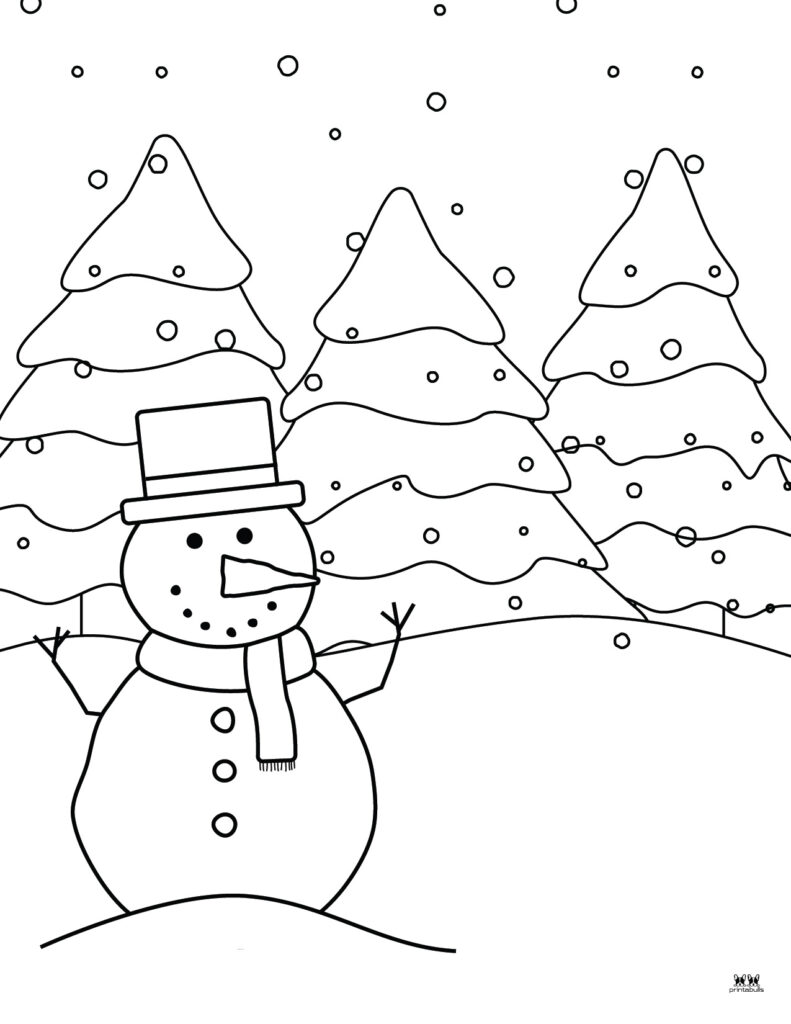 Printable Christmas Tree Coloring Page-Page 8