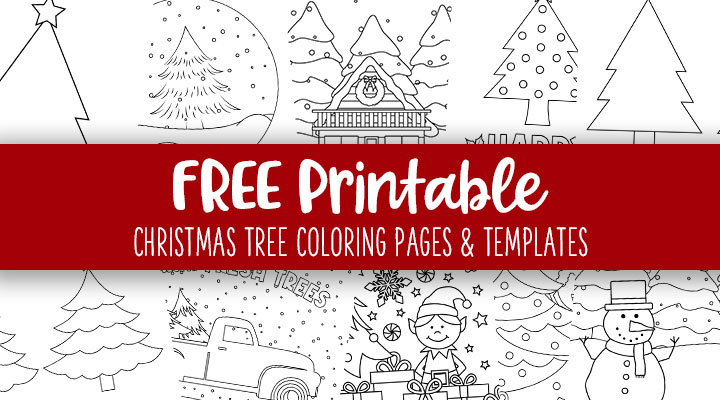 50 Christmas Tree Coloring Pages (Free PDF Printables)