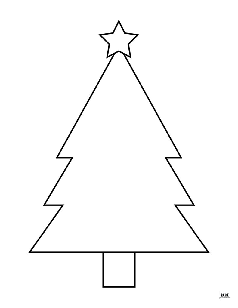 Printable Christmas Tree Template-Page 1