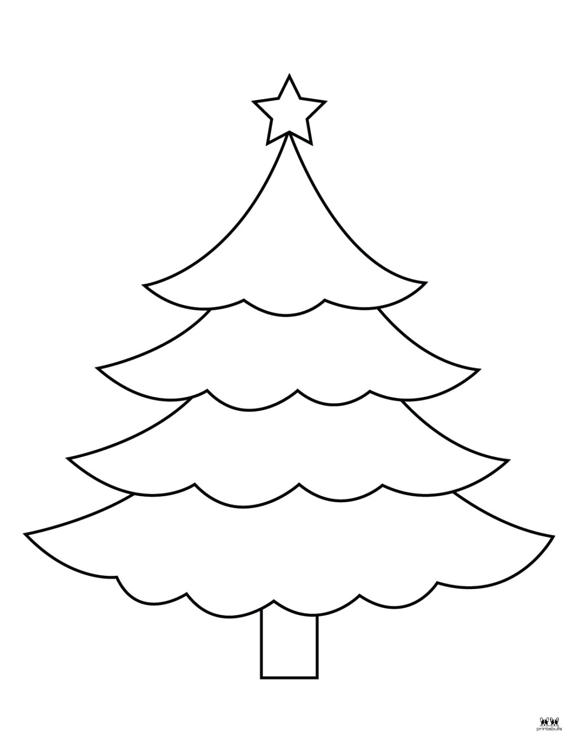 Christmas tree coloring pages templates 22 free printables