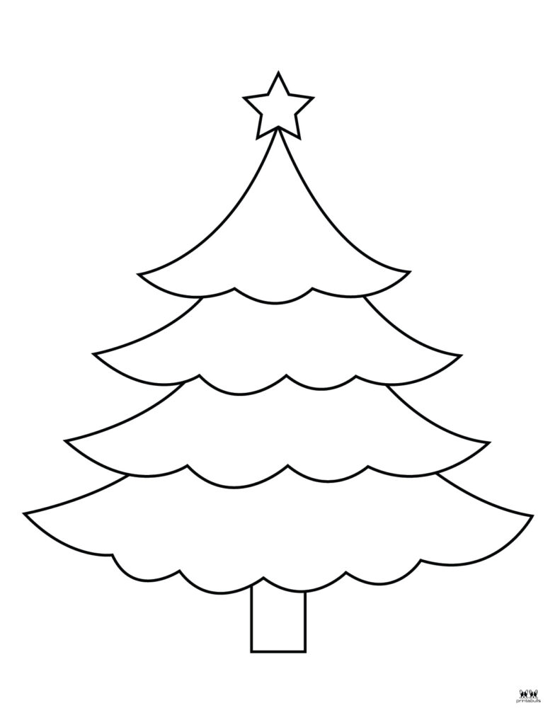 Christmas Tree Coloring Pages & Templates - 22 FREE Printables