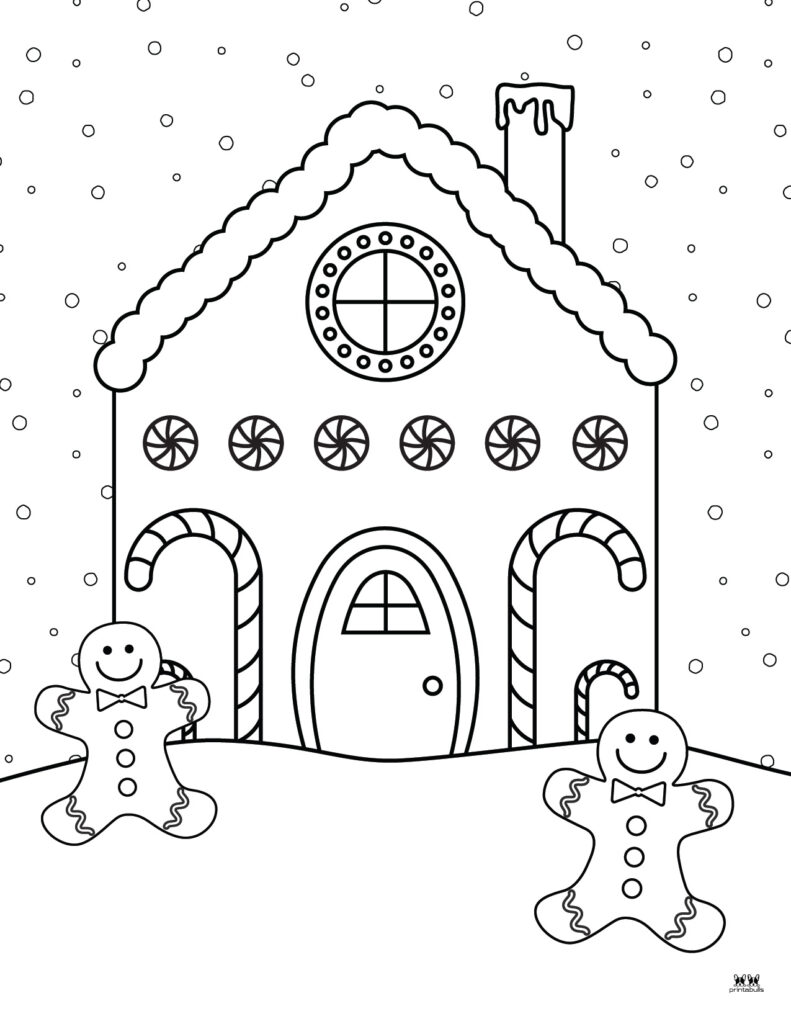 Printable Gingerbread Coloring Page-Page 1